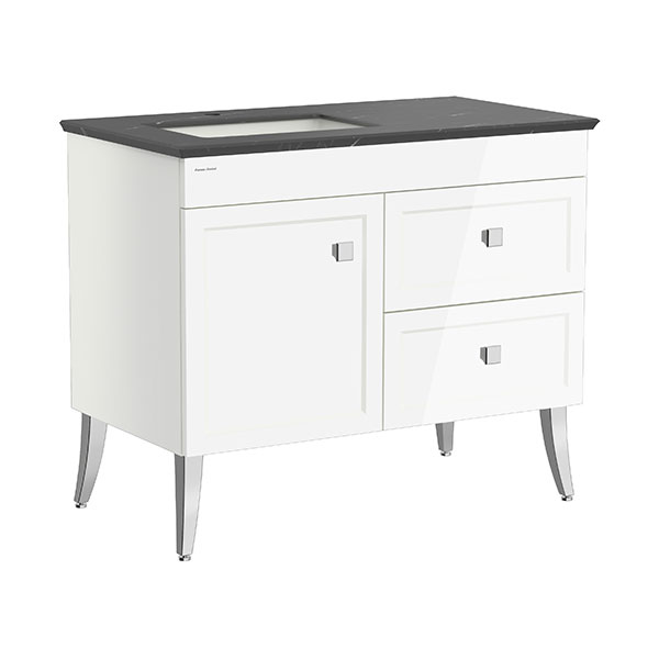 Classic Chic Freestanding 1000mm 1 Door 2 Drawer Vanity (One Hole Undercounter)