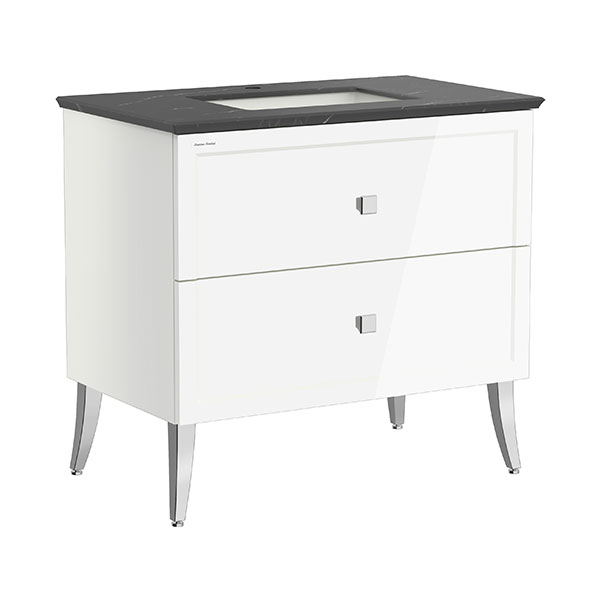 Classic Chic Freestanding 900mm 2 Drawer Vanity (One Hole Undercounter)