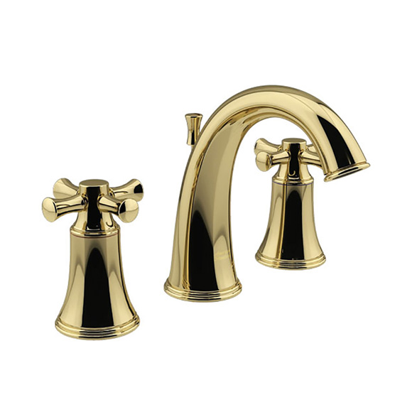 Heritage DC 8″ Spread Basin Mixer (Cross Handle & Casting & Golden PVD)