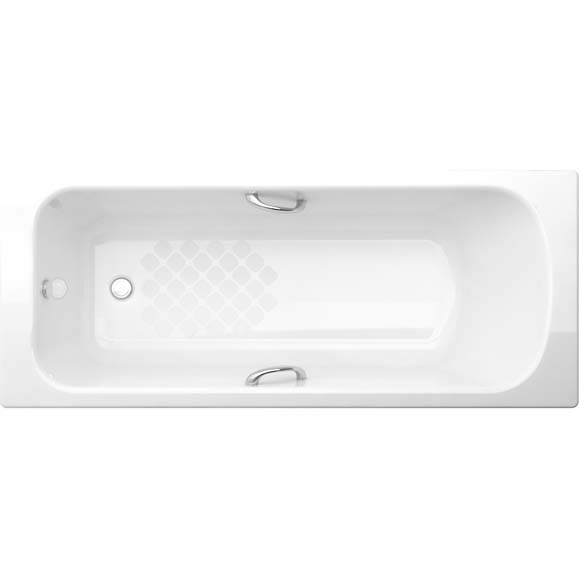 Milano 1.7m Drop-in Cast Iron Tub w. Handle