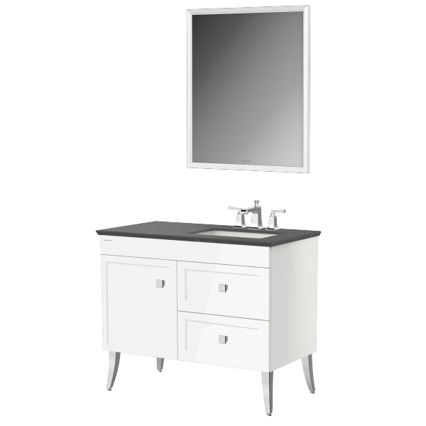 Classic Chic Series 1000m Floor Standing Bathroom Vanity &Mirror