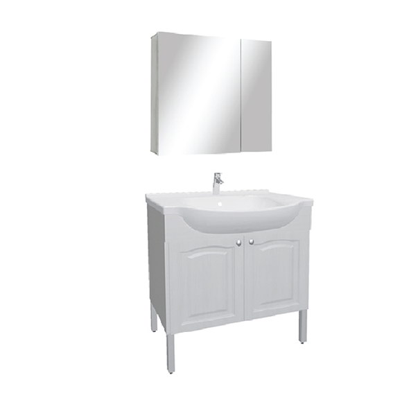 新科德III系列 800mm 落地式浴室柜 + 新摩登镜柜