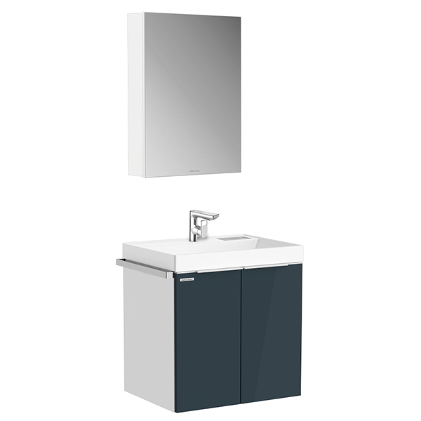 City Series 600mm Wall Hung Bathroom Vanity & Mirror Cabinet