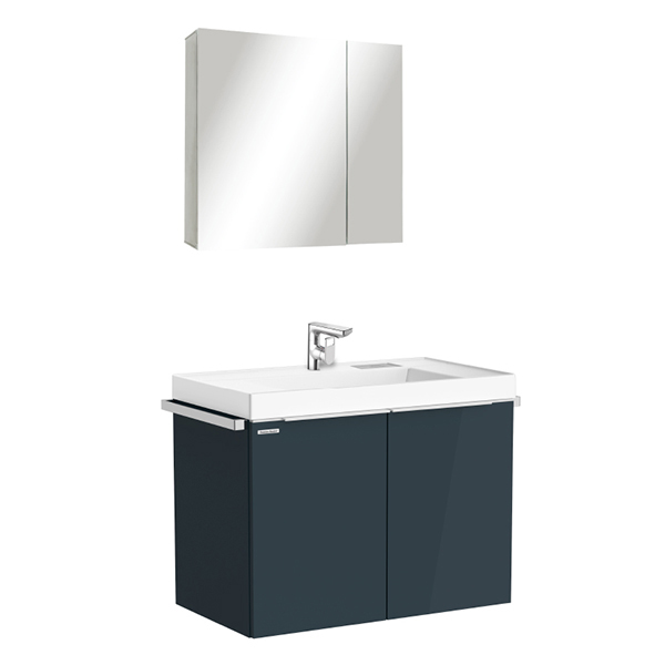 City Series 800mm Wall Hung Bathroom Vanity & Mirror Cabinet
