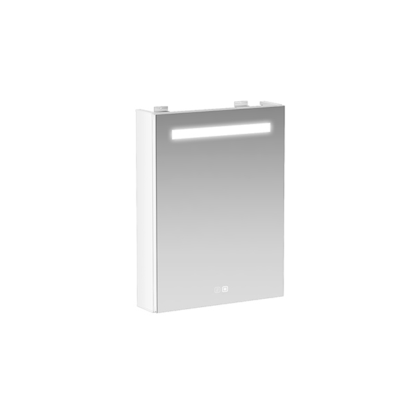 Moddino 490mm metal electronic mirror cabinet (Matt White)