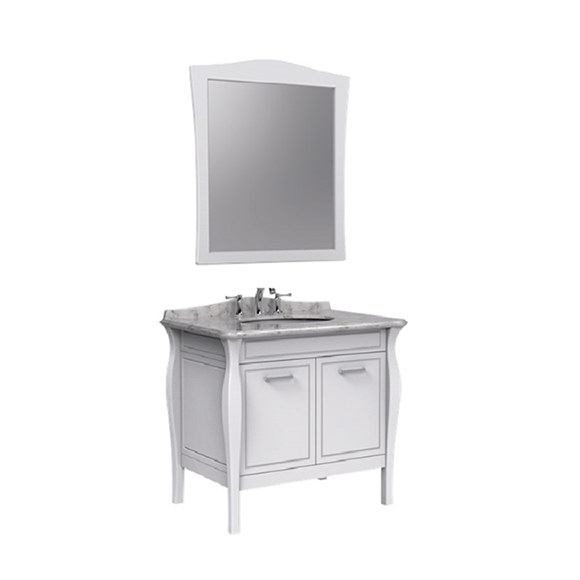 Simple Classic Series Floor Standing Bathroom Furniture & Mirror