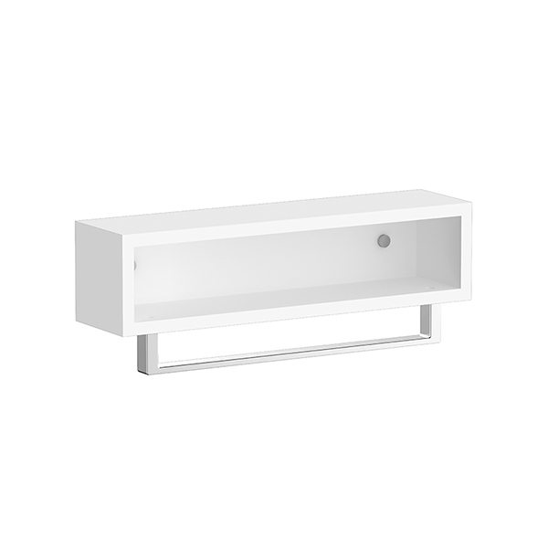 Space master compact shelf (Picket White, with tower hanger, hook)