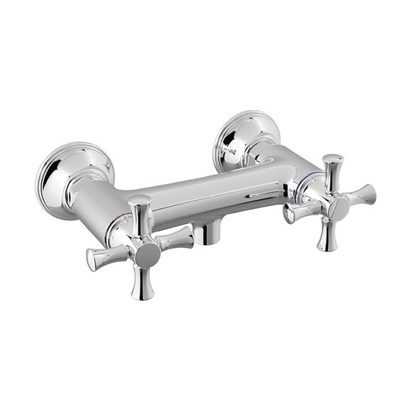 Heritage DC Exposed Shower Only – Crosshandle (Chrome)